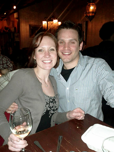 Johanna and her fiance celebrate her “gastrectomy anniversary”